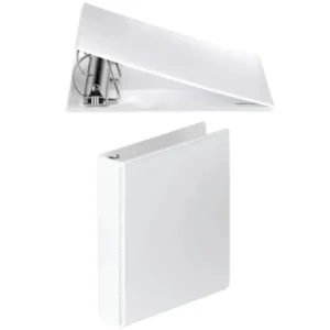 Hyggelife File Folder, A4 Size, 500 Sheets, 80 GSM, White, with Replaceable Spine Labels (Classic, 2, Piece)