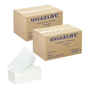 Hyggelife® Interfold Tissue Hand Towel - Embossed-1 PLY-20 Pkts-150 Sheets