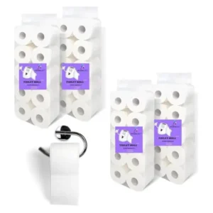 Hyggelife® Toilet Roll 200 sheets -4 packs-40 rolls,2 Ply,Premium Soft Embossed & Highly Absorbant